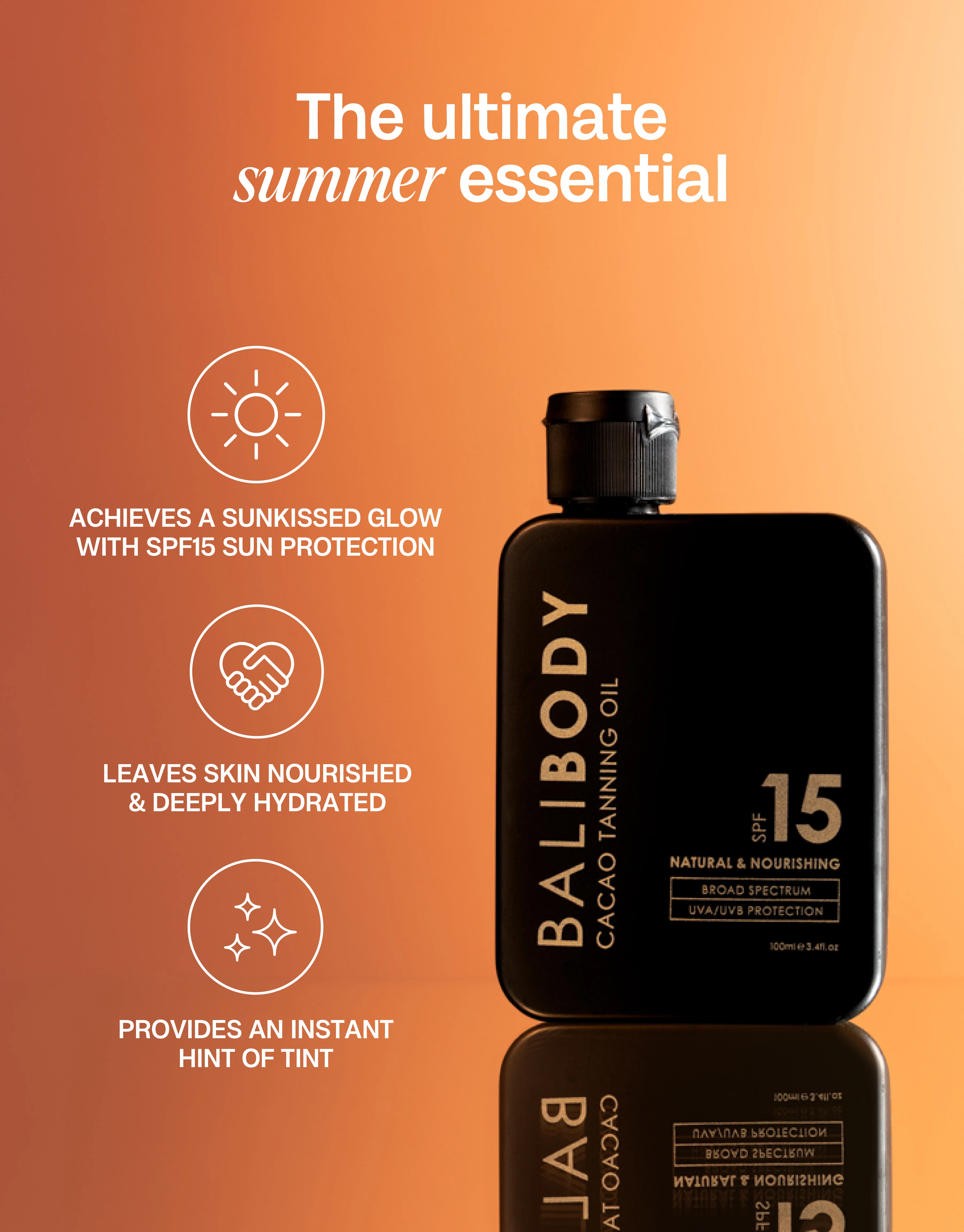 Cacao Tanning Oil SPF15 - Image 6