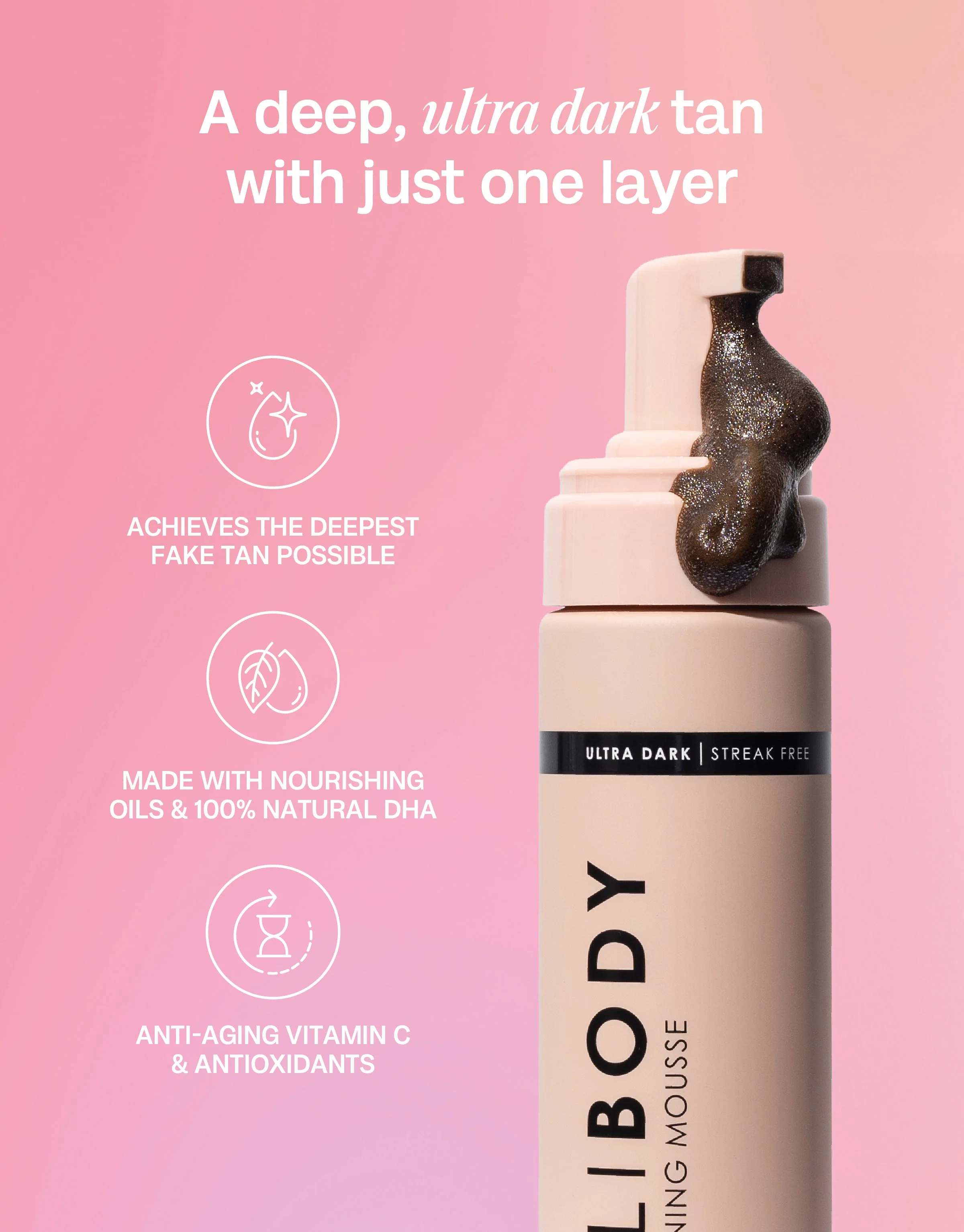 Ultra Dark Self Tanning Mousse Set - Image 4