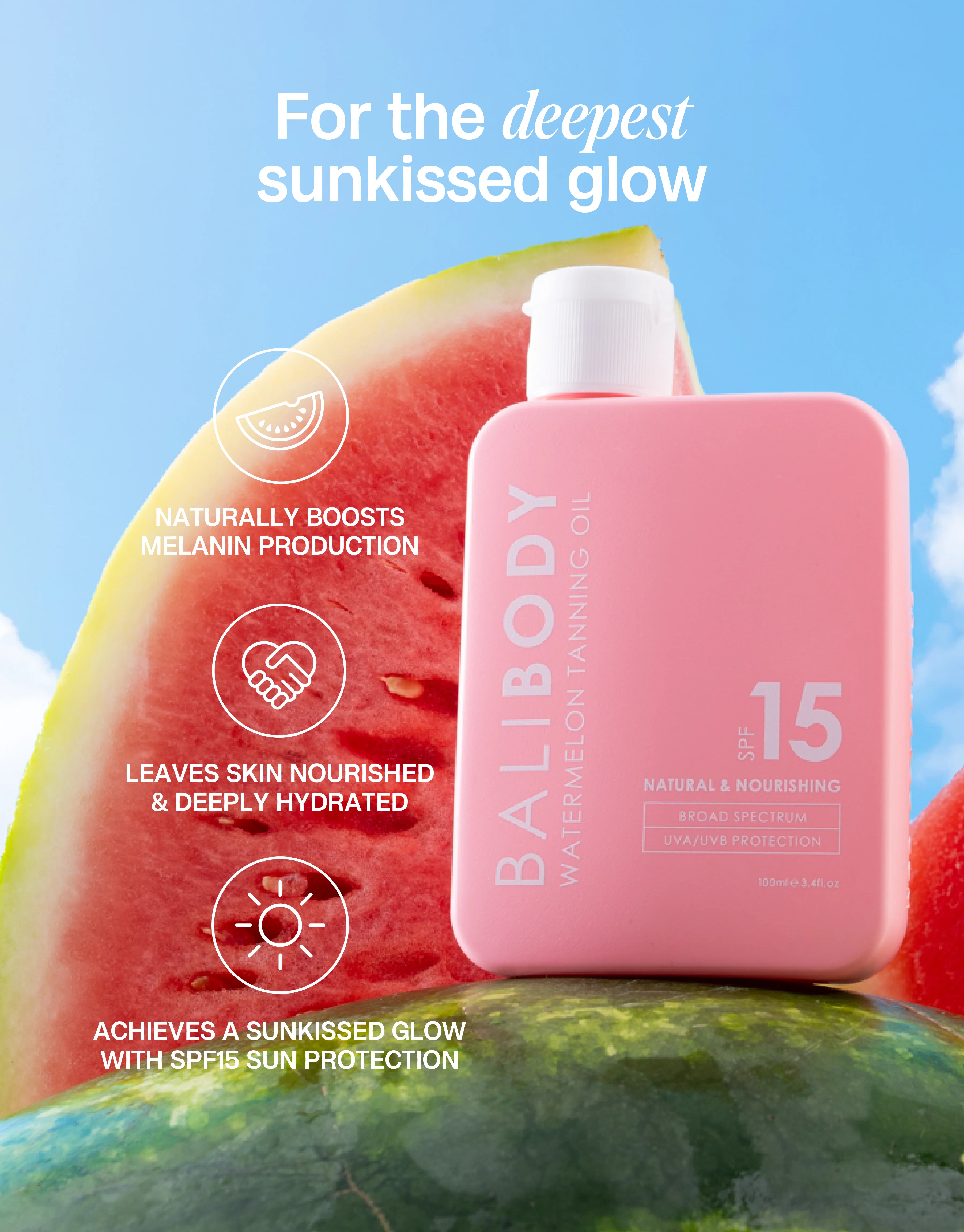 Watermelon Tanning Oil SPF15 - Image 6